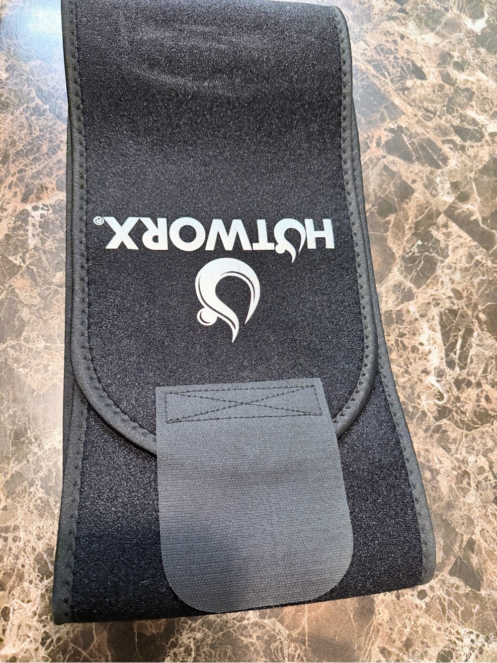 HOTWORX Core Compressor Waist Band Size Large Black Neoprene Workout Belt